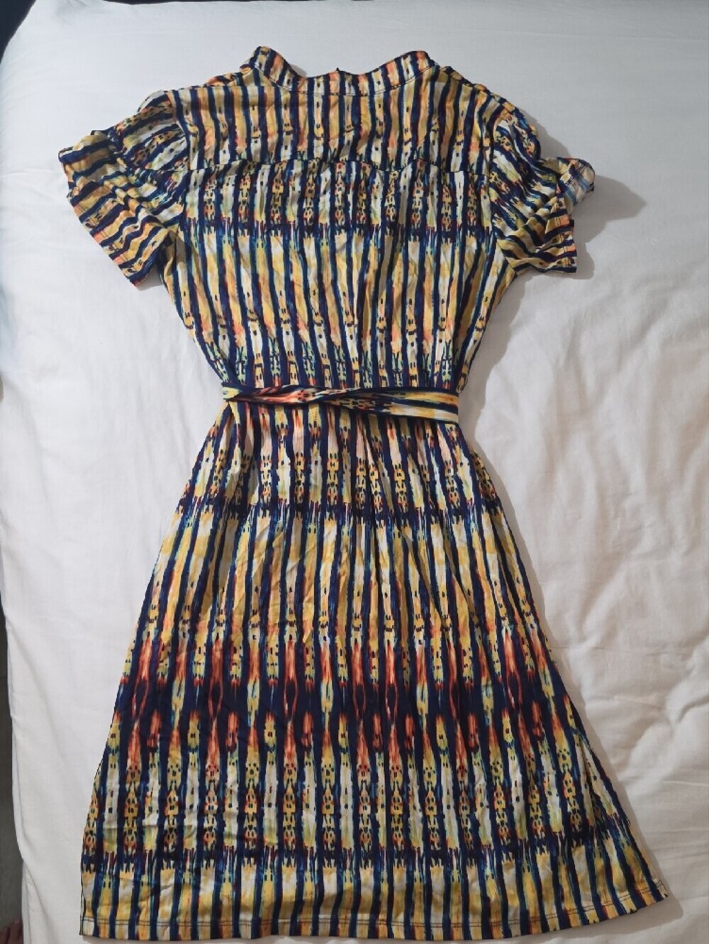 new directions Multicolor Striped Midi Shirt Dress with Belt - Picture 3 of 3